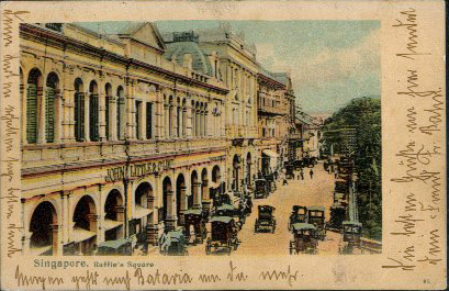 Bild: Der Raffles Square in den 20er Jahren